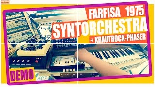 FARFISA SYNTORCHESTRA 1975  Krautrock Phaser DEMO analog synth  schulte clone 39 [upl. by Eglantine578]