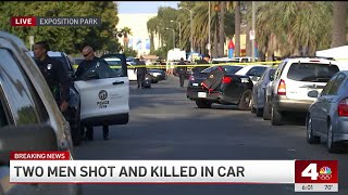 Deadly double shooting in Exposition Park [upl. by Annie]