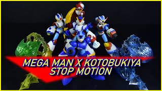 MEGA MAN X STOP MOTION  KOTOBUKIYA MODEL KITS  rockman megamanx stopmotion kotobukiya figure [upl. by Adnaloj82]