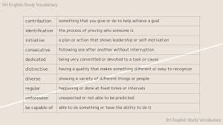 SH English Vocabulary TOEIC 8 [upl. by Ocirederf959]