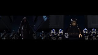 Lego Order 66 March On The Jedi Temple Side By Side Recreation [upl. by Anni]