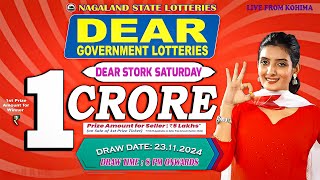 🔴LIVE  Nagaland Lottery Sambad Result 23112024 Dear Seagull Friday 8PM Draw [upl. by Berliner]