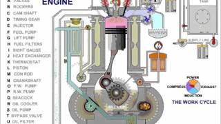 Marine Diesel Engine How It Works [upl. by Acissej]