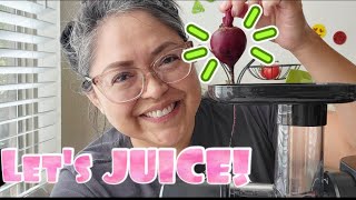 Lets JUICE BEET JUICE Quick and Easy Recipe ♡ FULL of Nutrients 🧃 juice ninja beets healthy [upl. by Annaor]