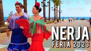 Nerja 🇪🇦 Feria De Nerja October 2023 Spain Costa del Sol Walking Tour 4K [upl. by Towbin822]