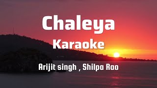 Chaleya Karaoke  Jawan  Unplugged Karaoke  With Lyrics  Arijit Singh  Trending Song [upl. by Llehcim]