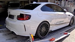 Unloading a BMW M2 HAMANN MOTORSPORT From a Truck [upl. by Tahp]