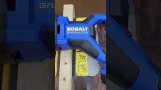 Kobalt 24v Brushless Reciprocating Saw With Stock Blade [upl. by Marylin]