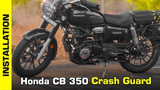 Honda CB 350  Crash Guard  Installation Guide  Ht Exhaust  HiTech Engineering [upl. by Aprile]