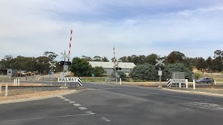 Railway Street Level Crossing Maryborough Victoria [upl. by Enitnemelc]