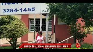 Homem é baleado em tentativa de assalto em Serrania [upl. by Gamin586]