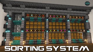 Building a AUTOMATIC SORTING SYSTEM In Minecraft  TUTORIAL [upl. by Eedahs866]