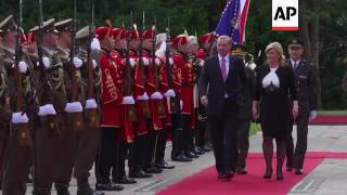 Erdogan arrives for two day visit to Croatia [upl. by Lorita]