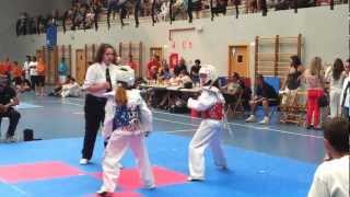 Taekwondo Final Campeonato Corpus 2012 Femenino Precadete 40kg [upl. by Dambro]