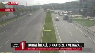 EGM trafik kazalarına ait MOBESE görüntülerini paylaştı [upl. by Jelks]