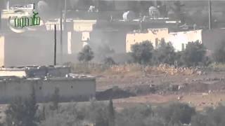 Syrian regime tank T55 killed with Konkurs ATGM [upl. by Santos]