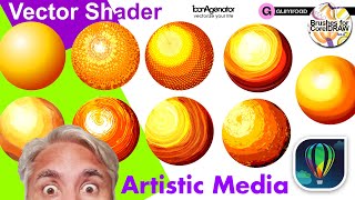 How to make draw shader shadow and texture in CorelDRAW  como hacer textura en CorelDRAW [upl. by Greene]