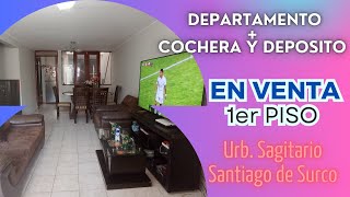 ✨ ¡Oportunidad – Venta departamento  Cochera en 1er piso en Surco ✨ [upl. by Htrowslle491]