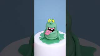 Slimer Cake Topper fondanttopper fondantcaketopper ghostbusters cakeshorts cakedecorating cake [upl. by Ader]