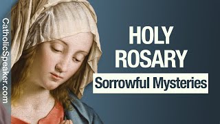 HOLY ROSARY  Sorrowful Mysteries Tuesday amp Friday Catholic [upl. by Neetsirhc]