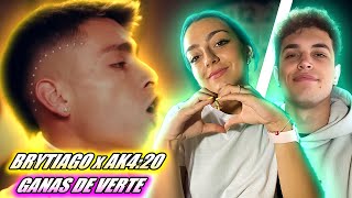 REACCIÓN con LA PRIMA Brytiago ft AK 420 Ganas De Verte Video Oficial [upl. by Nyahs]