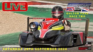 British Superkarts Race Two Oulton Park 28th September 2024 [upl. by Chelsy118]