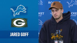 Jared Goff postgame media availability  2023 Week 12 Lions vs Packers [upl. by Hgeilhsa]