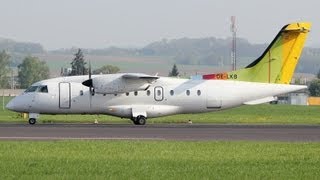 Powerful Air Alps Dornier 328 OELKB takeoff at Linz Hörsching LOWL LNZ [upl. by Norab]