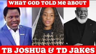 BREAKING PROPHETESS CELESTIAL REVEALS WHAT GOD TOLD HER ABOUT TB JOSHUA amp TD JAKES [upl. by Adnawaj997]