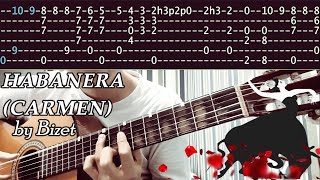 Habanera Carmen  Bizet  Classical Guitar Lesson TABS [upl. by Marjorie]