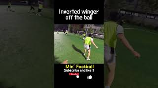 Inverted winger off the ball shorts [upl. by Airamat]