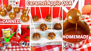 BEST CARAMEL FOR PERFECT CARAMEL APPLES  Homemade Caramel vs Product [upl. by Iad]