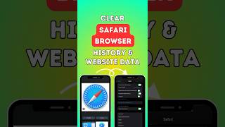 how to clear Safari web browser history and website dataiphonetipsandtricks apple iphone safari [upl. by Enyt]