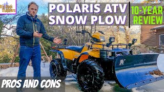 ATV Snow Plow Good or Bad Idea My Honest Review after 10 Years [upl. by Dafna220]