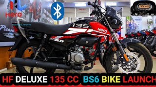 HERO HF DELUXE 135CC BIKE BS6 LAUNCH video viral automobile youtub [upl. by Nolra]