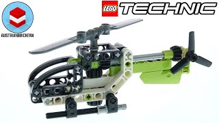 Lego Technic 30465 Helicopter  Lego Speed Build Review [upl. by Puduns]