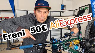 Questi freni idraulici MTB su Aliexpress costano 50€ FUNZIONERANNO [upl. by Novej805]