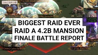 The Grand Mafia  FINALE RAID 42B Mansion MASSACRE DAY MANIA DFangSbattlereport gaming games [upl. by Neelya]