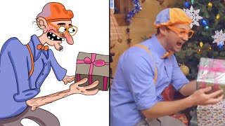 blippi and meekah snow christmas special drawing meme ❄️ 🎄 peppa pig drawing meme [upl. by Eusebio38]