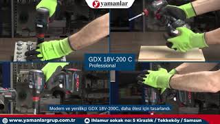 Yamanlar Bosch Professional GDX 18V 200C Akülü Darbeli Vidalama ve Somun Sıkma Makinesi [upl. by Alletse50]