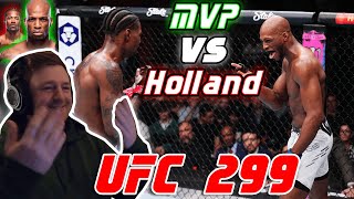 MVP IS HILARIOUS  Michael quotVenomquot Page vs Kevin Holland  UFC 299 Reaction [upl. by Llehctim]