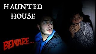 WE WENT INSIDE A HAUNTED HOUSE [upl. by Iamhaj]