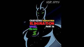 Cartoons Characters Elimination Wheel Part 36 cartoons edit battle 1v1 capcut viral [upl. by Cuttler560]