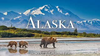 Alaska 4K  Scenic Relaxation Film With Calming Music [upl. by Arimay]