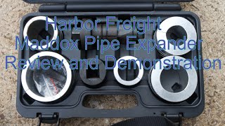 Harbor Freight Maddox Pipe Expander Unboxing Demonstration and Overview of the Included Adapters [upl. by Darby]