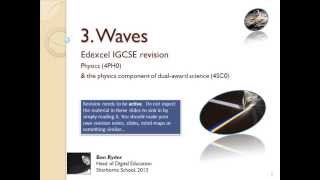 Waves REVISION PODCAST Edexcel IGCSE physics topic 3 [upl. by Warp]