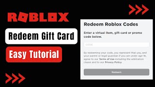 How to Redeem Roblox Gift Card  2023 [upl. by Newsom]