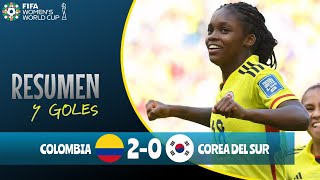 Colombia vs Corea Del Sur 20 Resumen y Goles Copa Mundial Femenina 2023 [upl. by Ydnarb]