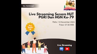 Live Streaming Senam Bersama Dalam Rangka Hut PGRI Dan HGN Ke79 Kec Kembangan [upl. by Noiek]