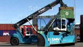 SMVKonecranes  Reach stacker [upl. by Ainitsirk]